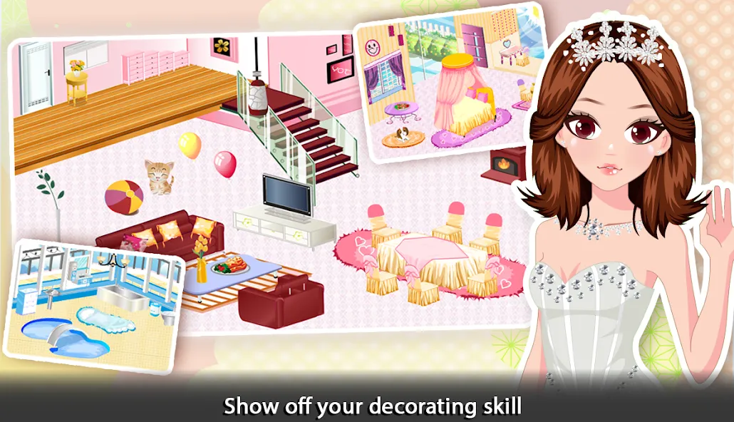 Girl Doll House - Room Design — скриншот 2