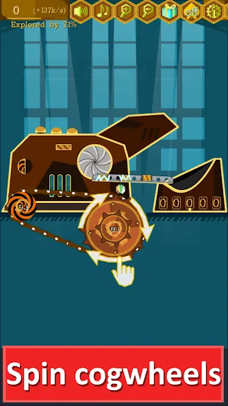 Steampunk Idle Gear Spinner — скриншот 1 Steampunk Idle Gear Spinner — скриншот 1