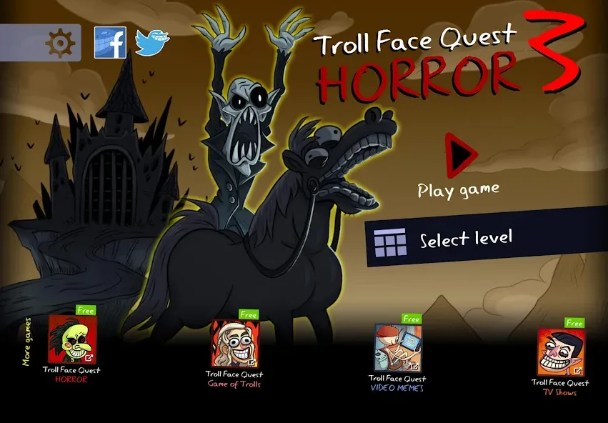 Troll Face Quest: Horror 3 — скриншот 1 Troll Face Quest: Horror 3 — скриншот 1