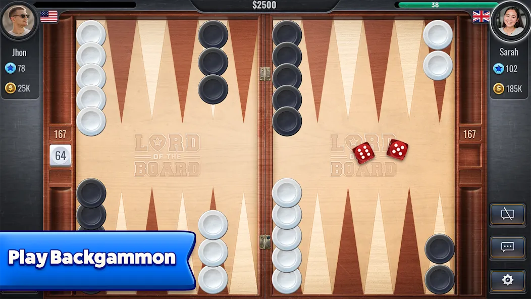 Backgammon - Lord of the Board — скриншот 1