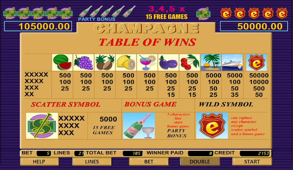 Champagne Slot — скриншот 5