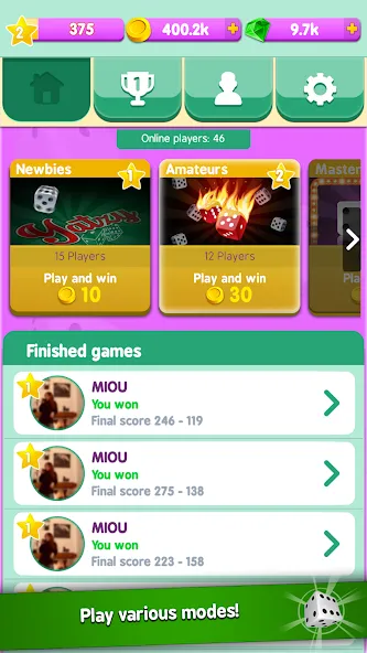 Yatzy Duels Live Tournaments — скриншот 2