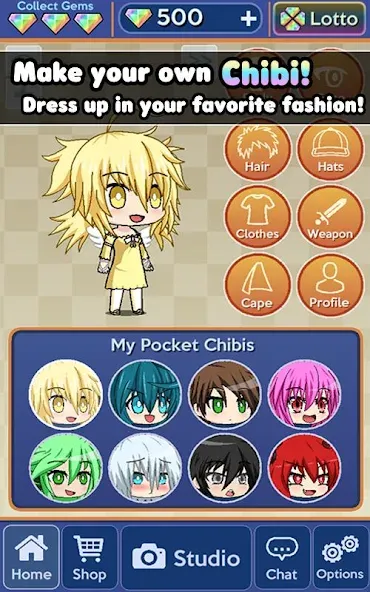 Pocket Chibi - Anime Dress Up — скриншот 2