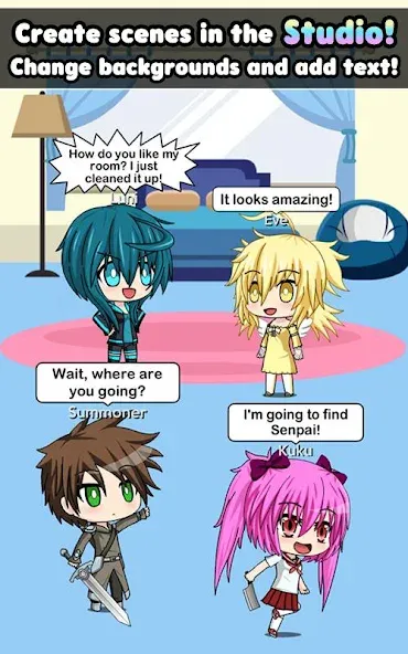 Pocket Chibi - Anime Dress Up — скриншот 3