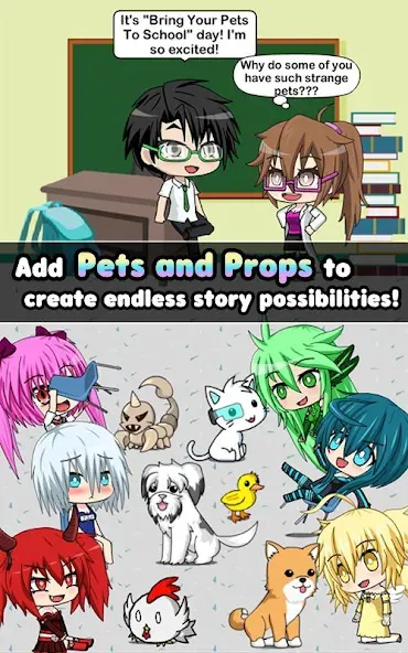 Pocket Chibi - Anime Dress Up — скриншот 4