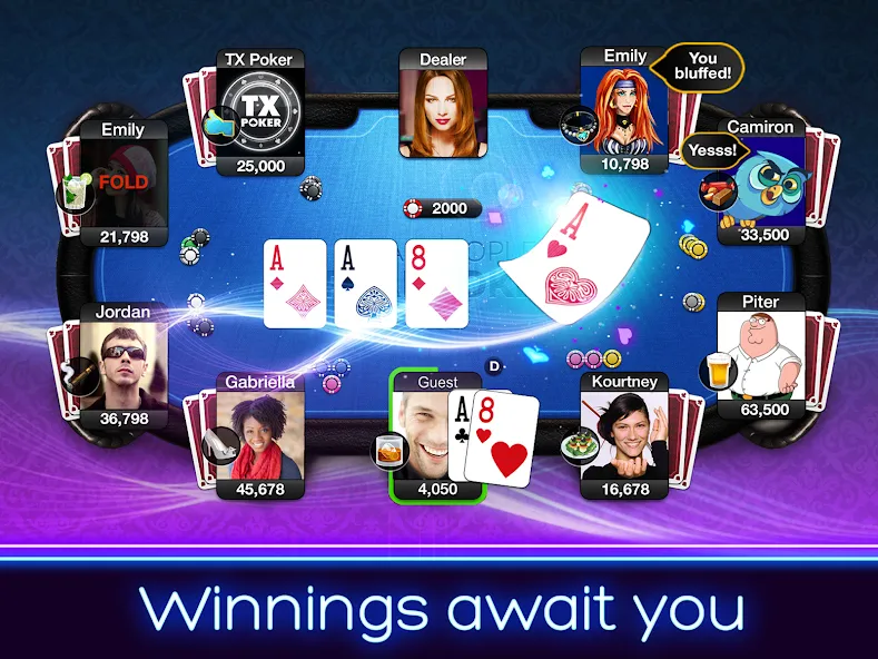 TX Poker - Texas Holdem Poker — скриншот 2