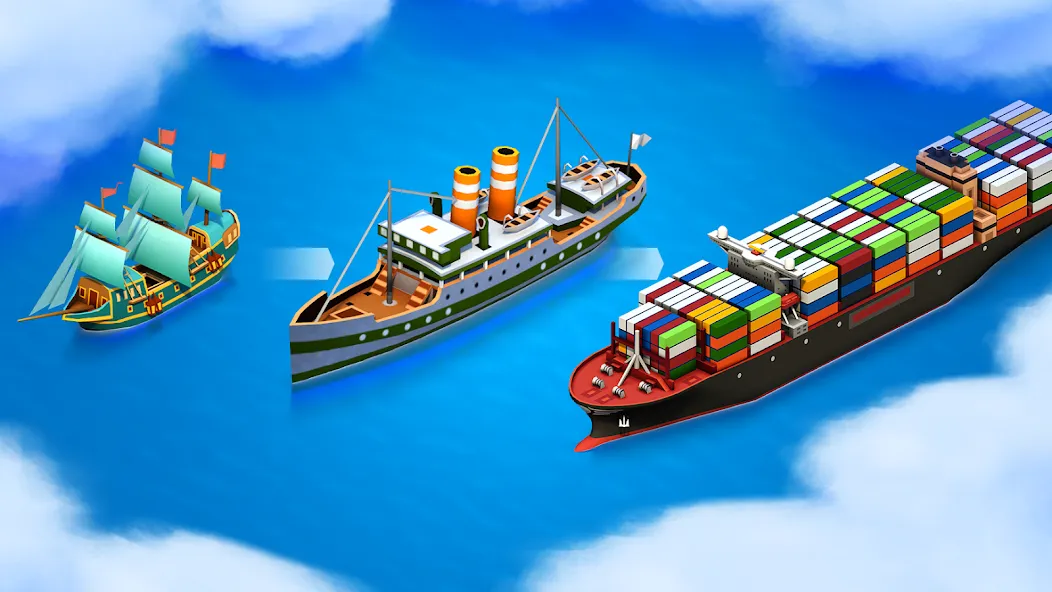 Sea Port: Cargo Boat Tycoon — скриншот 2