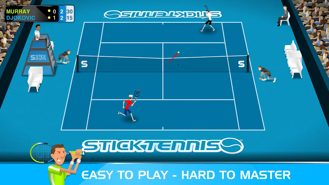 Stick Tennis — скриншот 1
