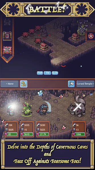 Cave Heroes:Idle Dungeon RPG — скриншот 1
