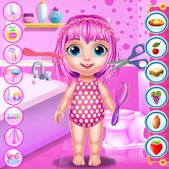Взломанная Baby Girl Caring Pinky Style — Все открыто
