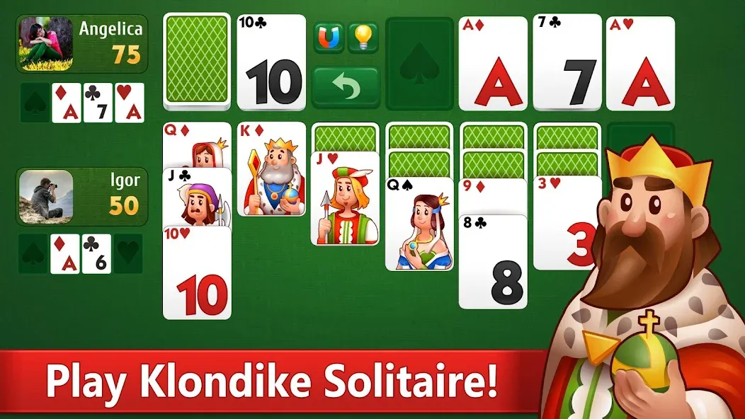 Klondike Solitaire card game — скриншот 1