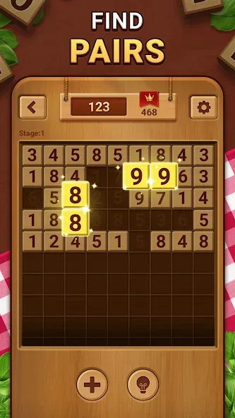 Woodber - Classic Number Game — скриншот 1
