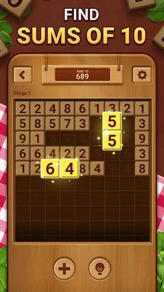 Woodber - Classic Number Game — скриншот 2
