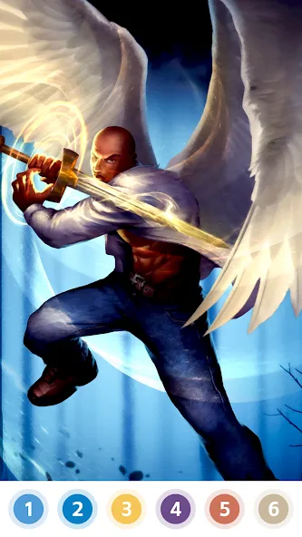 Angel & Devil Paint by Number — скриншот 2 Angel & Devil Paint by Number — скриншот 2