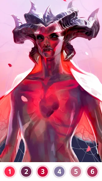 Angel & Devil Paint by Number — скриншот 3 Angel & Devil Paint by Number — скриншот 3