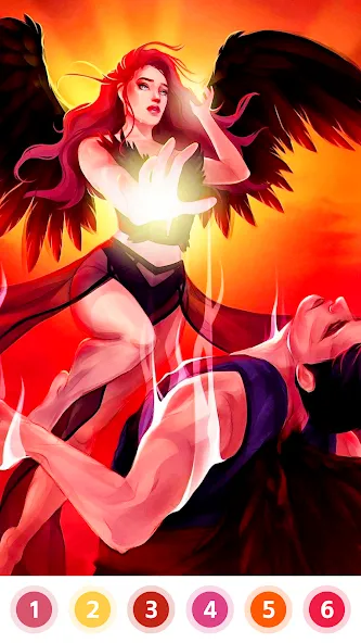 Angel & Devil Paint by Number — скриншот 4 Angel & Devil Paint by Number — скриншот 4