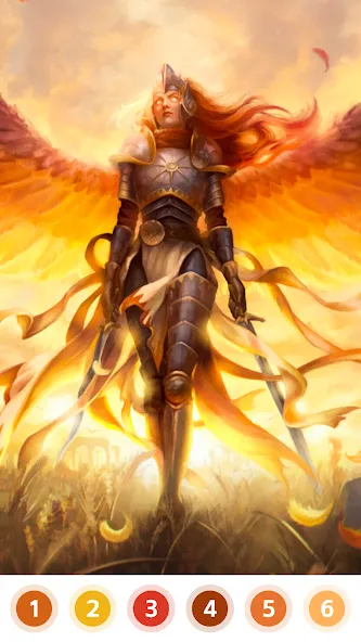 Angel & Devil Paint by Number — скриншот 5