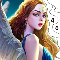 Взлом Angel & Devil Paint by Number на Андроид — Много денег и подсказок