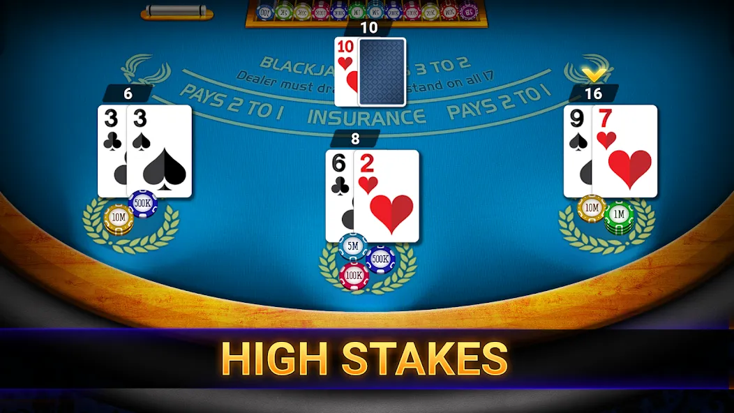 Blackjack 21: online casino — скриншот 2
