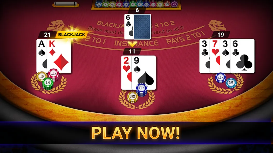 Blackjack 21: online casino — скриншот 3