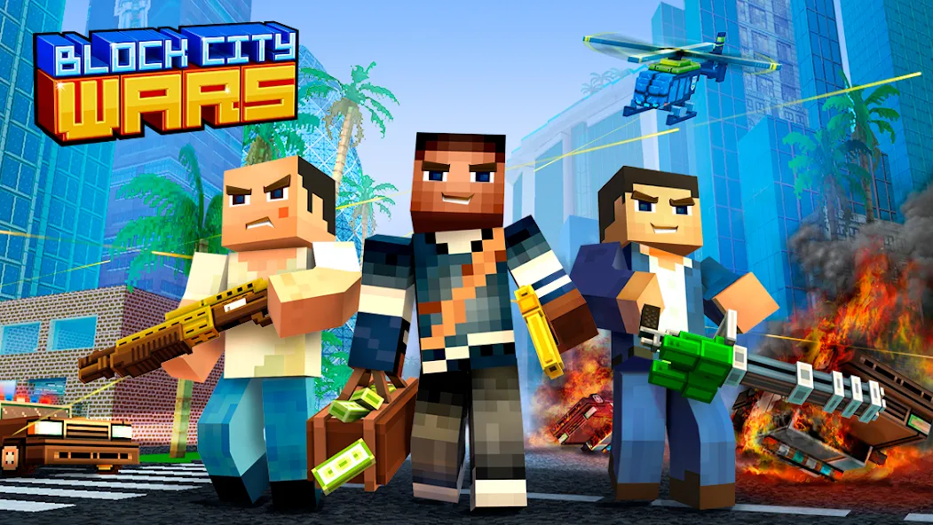 Block City Wars: Pixel Shooter — скриншот 1 Block City Wars: Pixel Shooter — скриншот 1