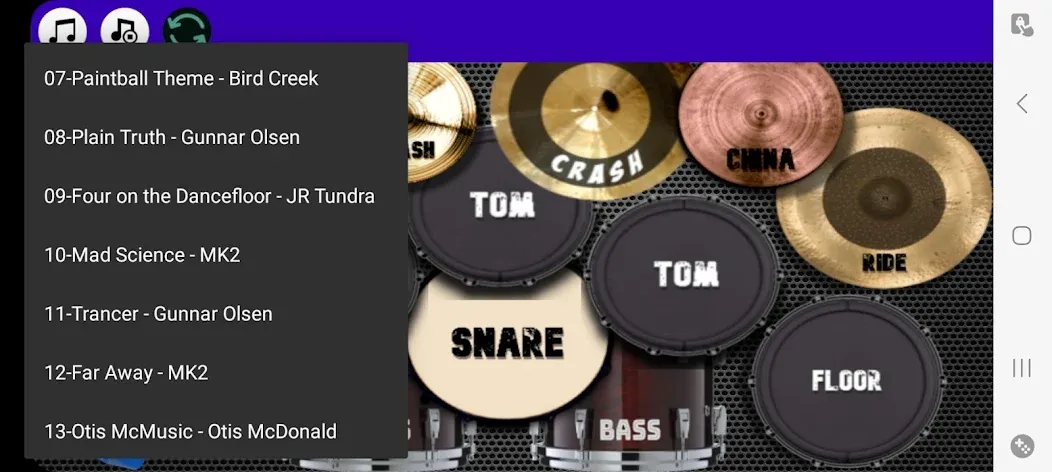 Drum Studio: Bateria Virtual — скриншот 2 Drum Studio: Bateria Virtual — скриншот 2