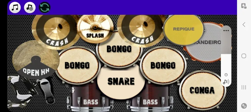 Drum Studio: Bateria Virtual — скриншот 3 Drum Studio: Bateria Virtual — скриншот 3