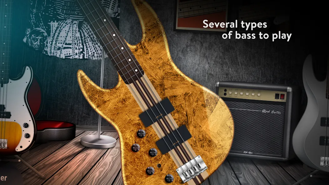 Real Bass: bass guitar — скриншот 3