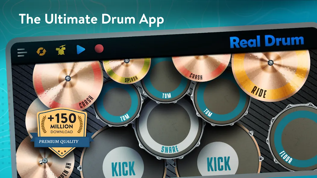 Real Drum: electronic drums — скриншот 1