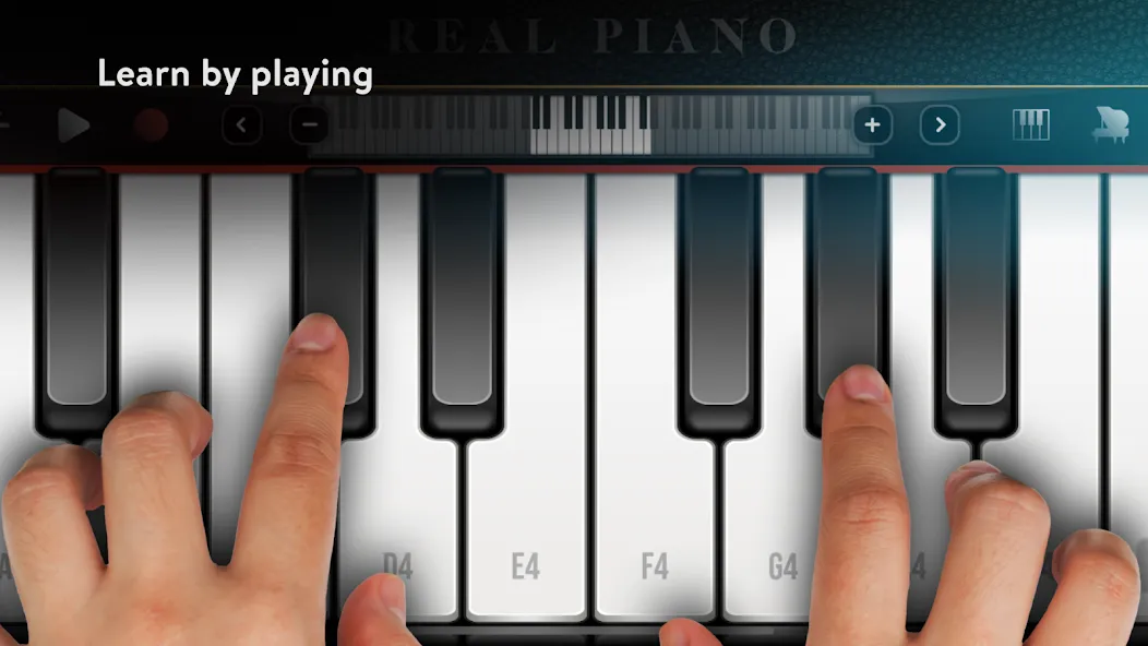 Real Piano electronic keyboard — скриншот 1 Real Piano electronic keyboard — скриншот 1
