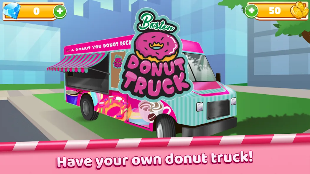 Boston Donut Truck: Food Game — скриншот 1 Boston Donut Truck: Food Game — скриншот 1
