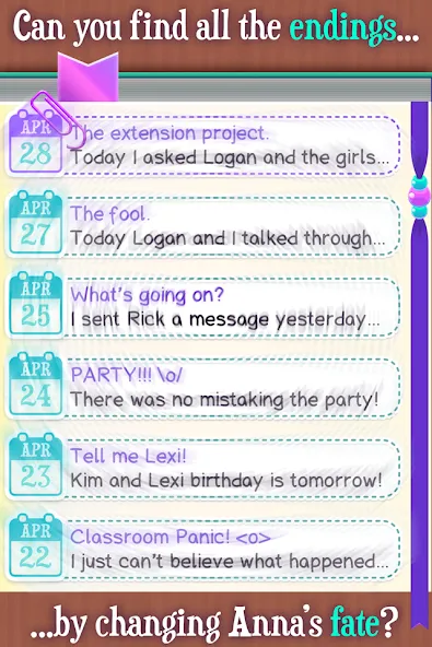 Dear Diary: Interactive Story — скриншот 4