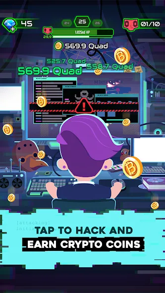 Hacking Hero: Hacker Clicker — скриншот 2