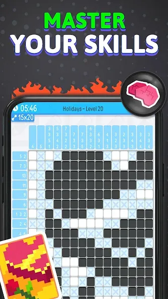 Nonogram Logic Pic: Pictogram — скриншот 5