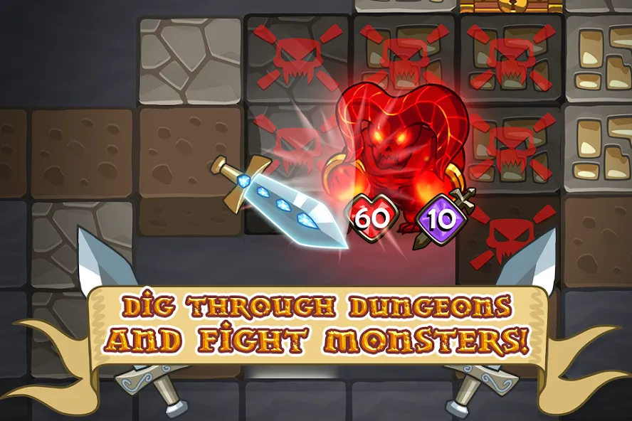 Mine Quest: Battle Dungeon RPG — скриншот 3