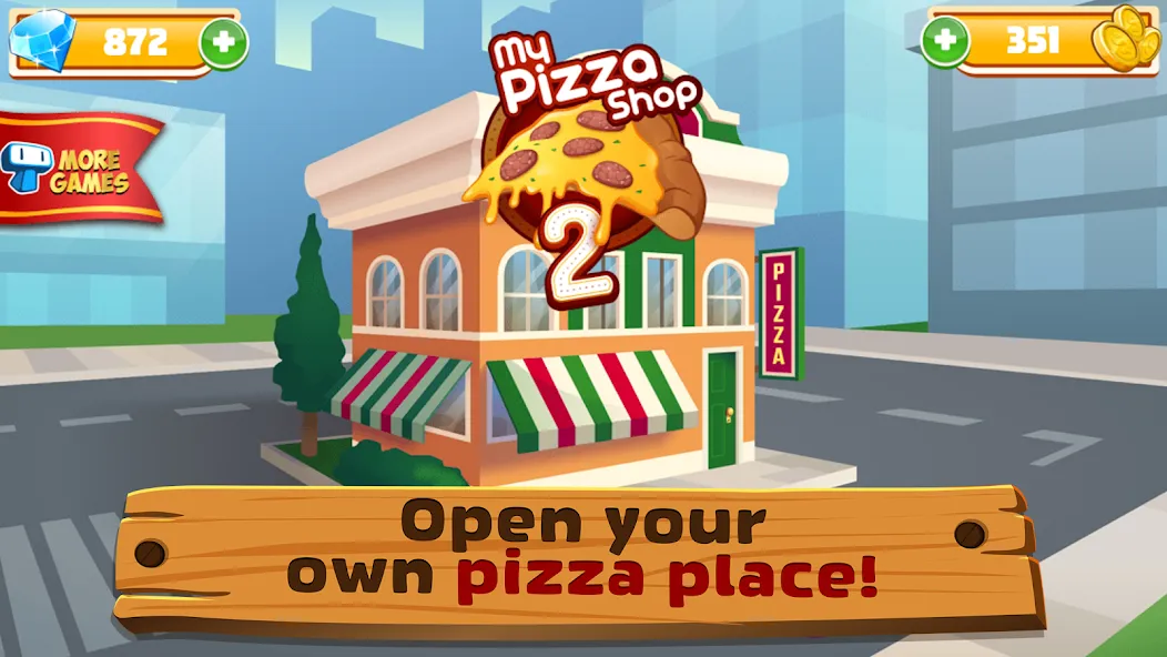 My Pizza Shop 2: Food Games — скриншот 1