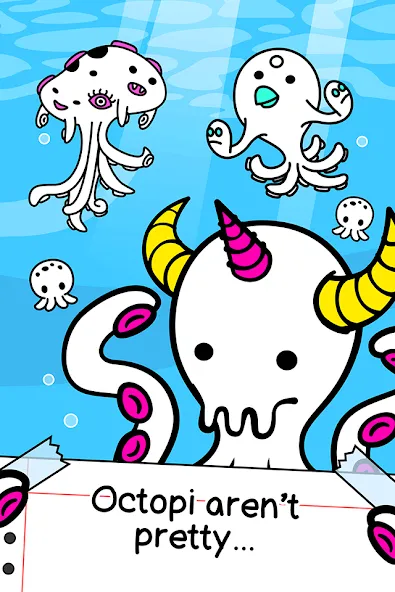 Octopus Evolution: Idle Game — скриншот 1 Octopus Evolution: Idle Game — скриншот 1