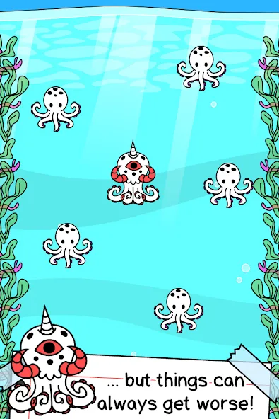Octopus Evolution: Idle Game — скриншот 2 Octopus Evolution: Idle Game — скриншот 2