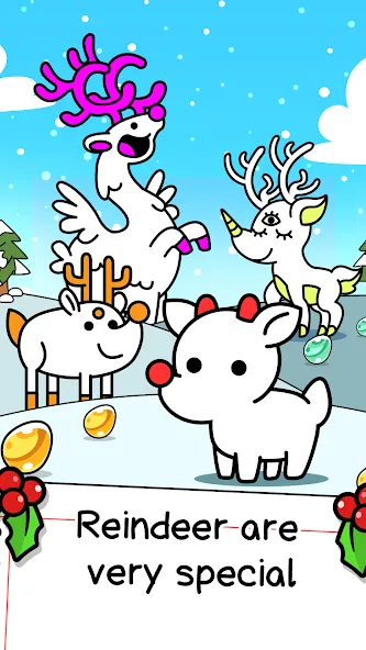 Reindeer Evolution: Idle Game — скриншот 1