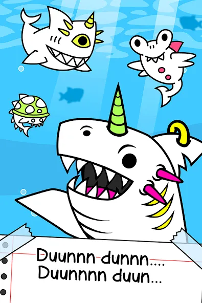 Shark Evolution: Idle Game — скриншот 1