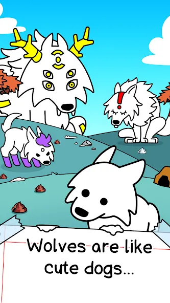 Wolf Evolution: Merge Wild Dog — скриншот 1 Wolf Evolution: Merge Wild Dog — скриншот 1