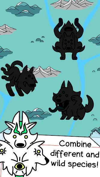 Wolf Evolution: Merge Wild Dog — скриншот 3 Wolf Evolution: Merge Wild Dog — скриншот 3