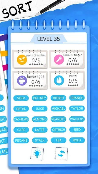 Word Sort: Association Connect — скриншот 2