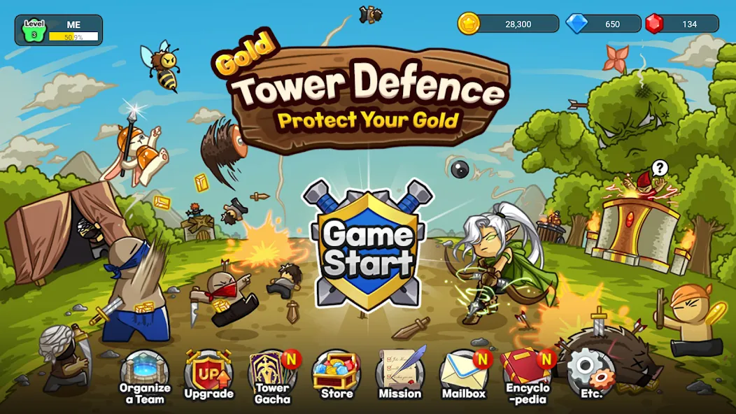 Gold tower defence M — скриншот 1