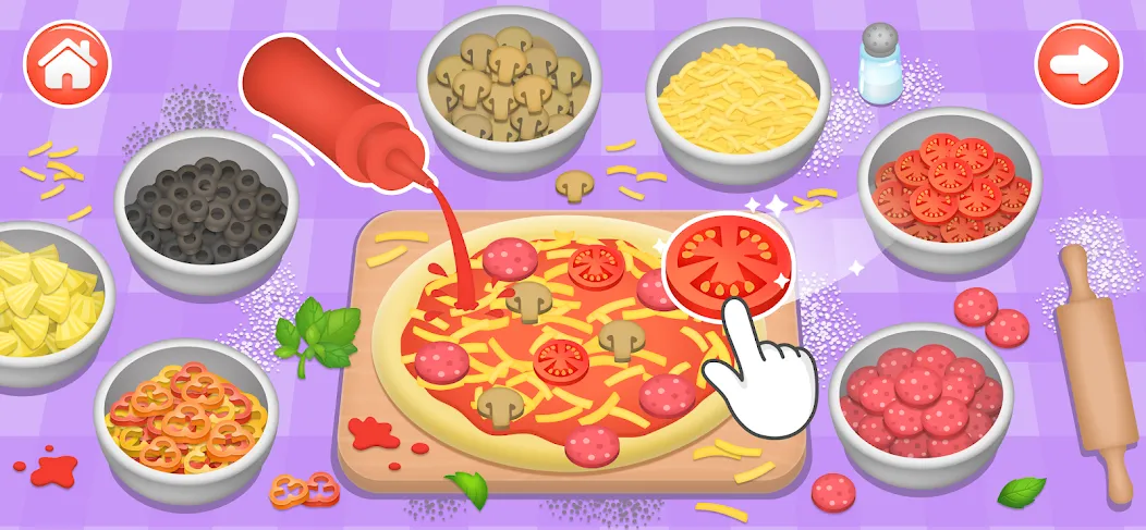 Kids Cooking Games 2+ Year Old — скриншот 1