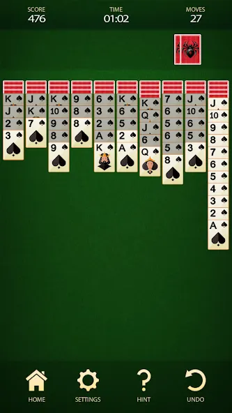 Spider Solitaire: Card Game — скриншот 2