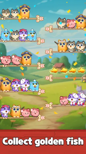 Cat Sort Puzzle: Cute Pet Game — скриншот 3 Cat Sort Puzzle: Cute Pet Game — скриншот 3