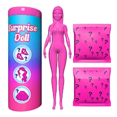 Color Reveal Suprise Doll Game MOD APK на Android — Все куклы открыты