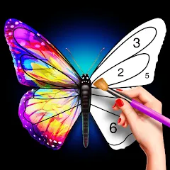 Скачать взломанную Tap Color Pro: Color By Number — Все цвета открыты и без рекламы