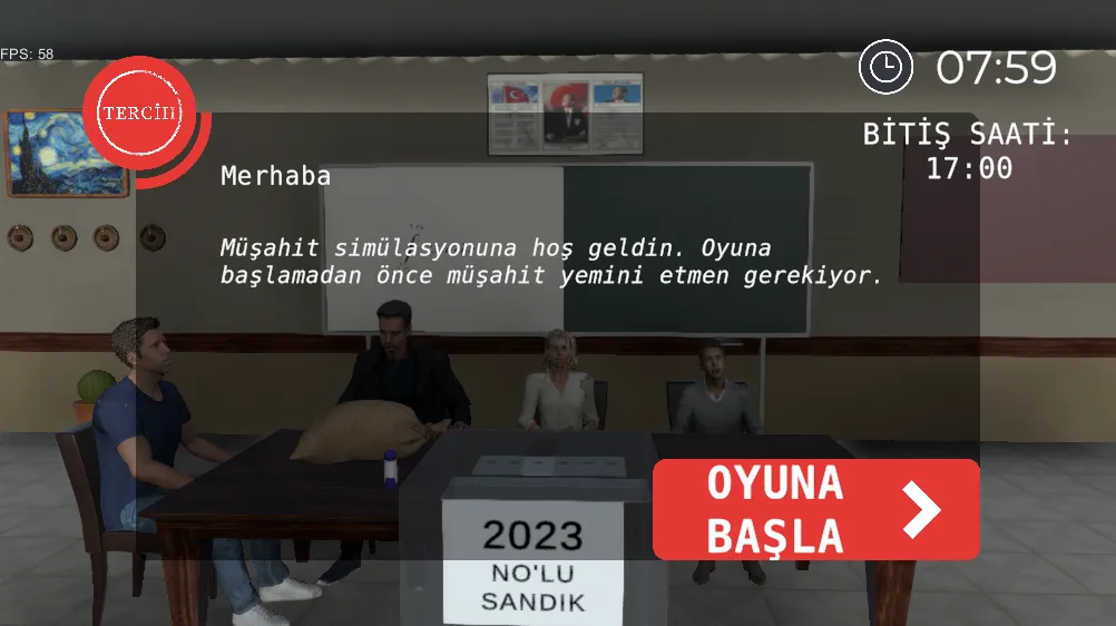 Seçim 2023 Müşahit oyunu — скриншот 2